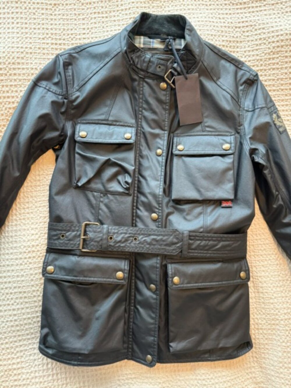 Belstaff Roadmaster Jacket (Winter Blue) w Belt - Picture 2 of 5